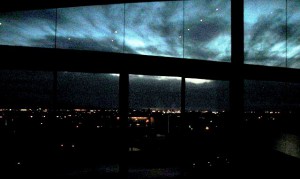 View through Dual Reflective Night Vision Tint-Film