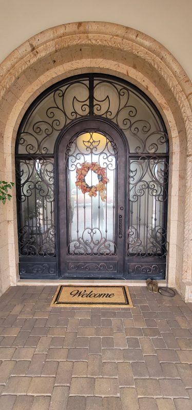 decorative film on entry